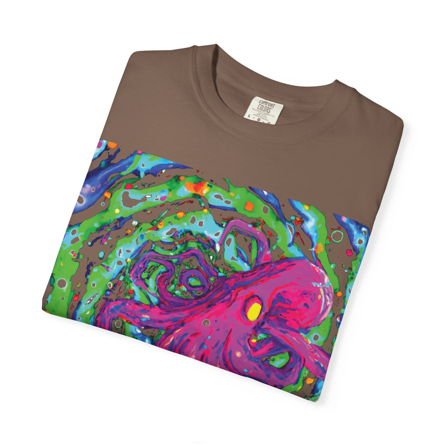 Octopus Swirl T-Shirt — Vibrant Psychedelic Sea Creature Tee