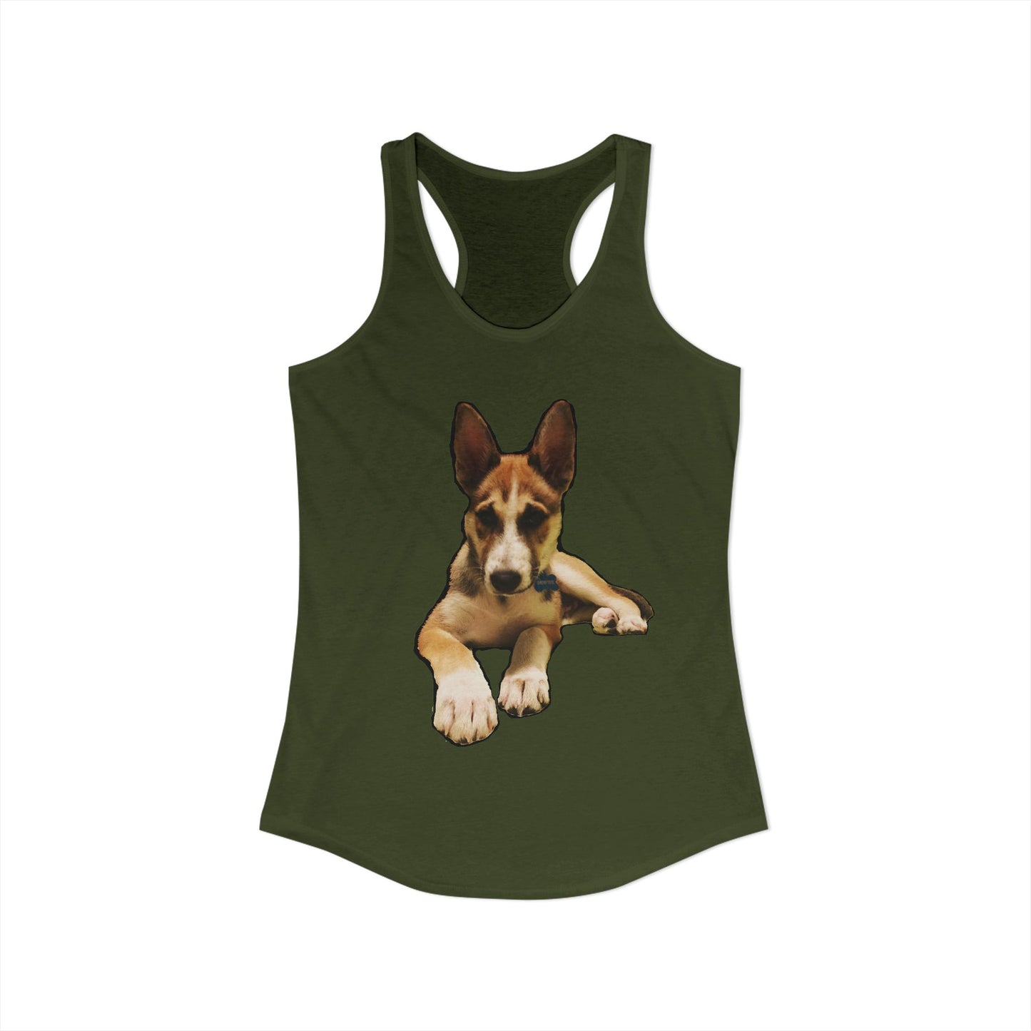 Cute Husky Racerback Tank — Women's Siberian Dog Tank Top