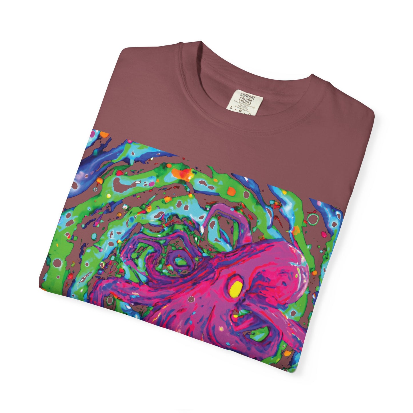 Octopus Swirl T-Shirt — Vibrant Psychedelic Sea Creature Tee
