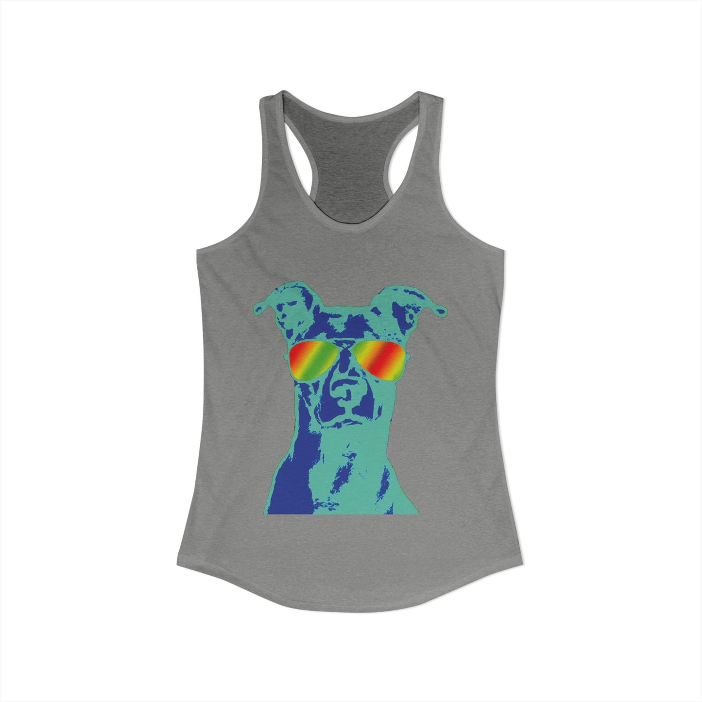 Vizsla Summer Tank — 'Summer Vizsla' Dog Sunglasses Racerback Tank