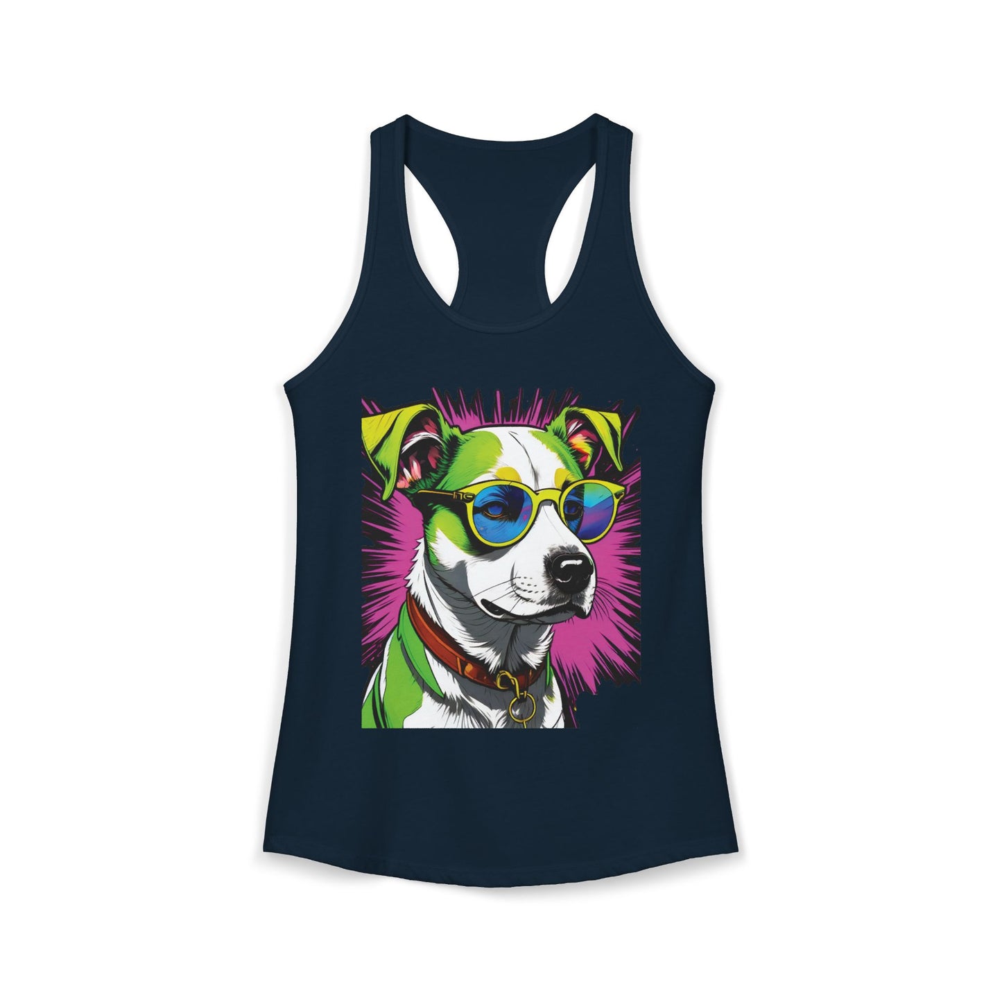 Dog Not Amused Racerback Tank — Women's Funny Dog Lover Tank