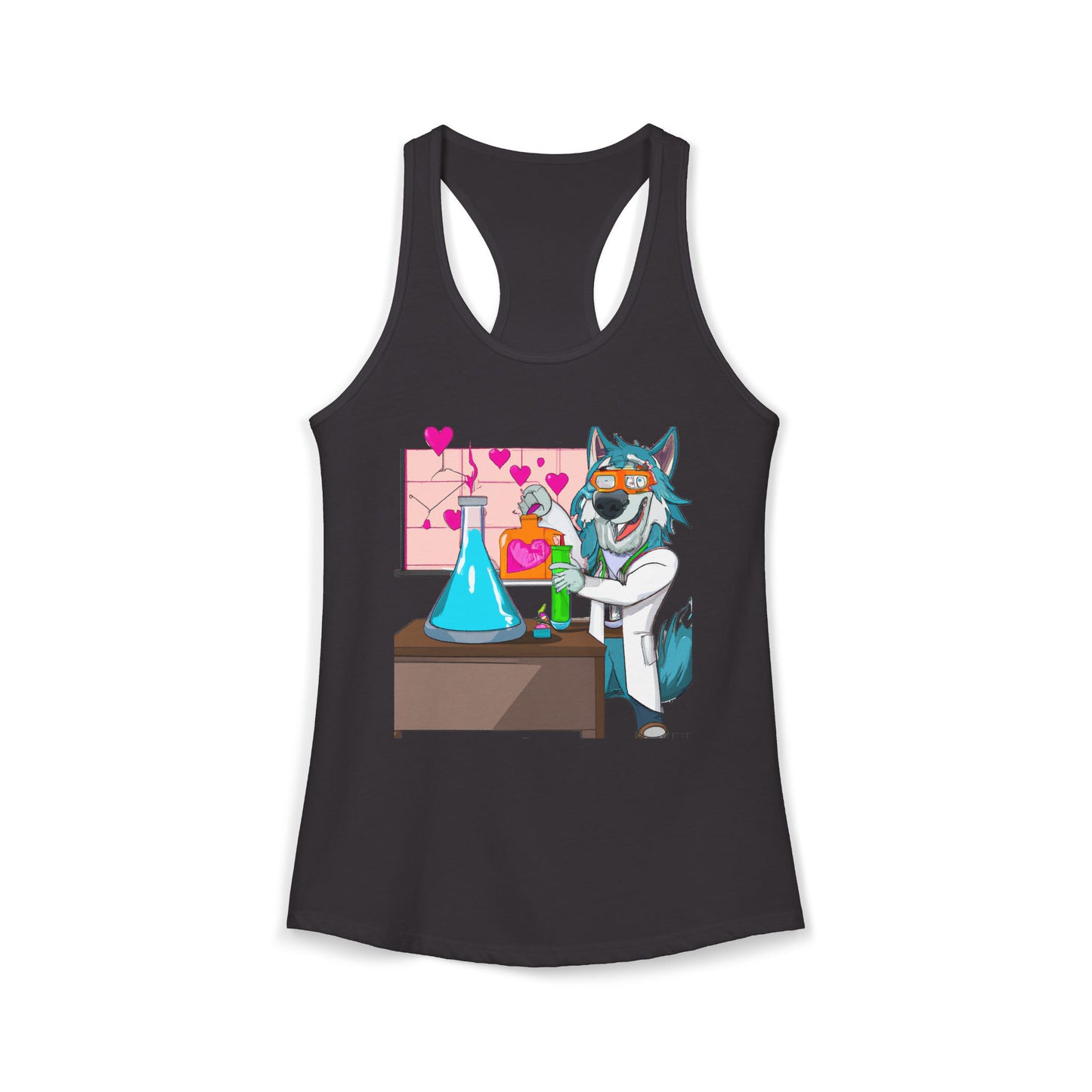 Love Lab Potion Pop Art Racerback Tank