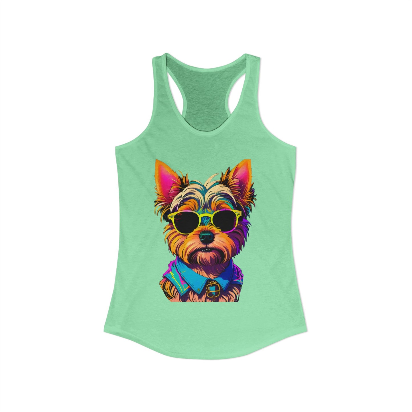 Cool Yorkie Life Women's Racerback Tank