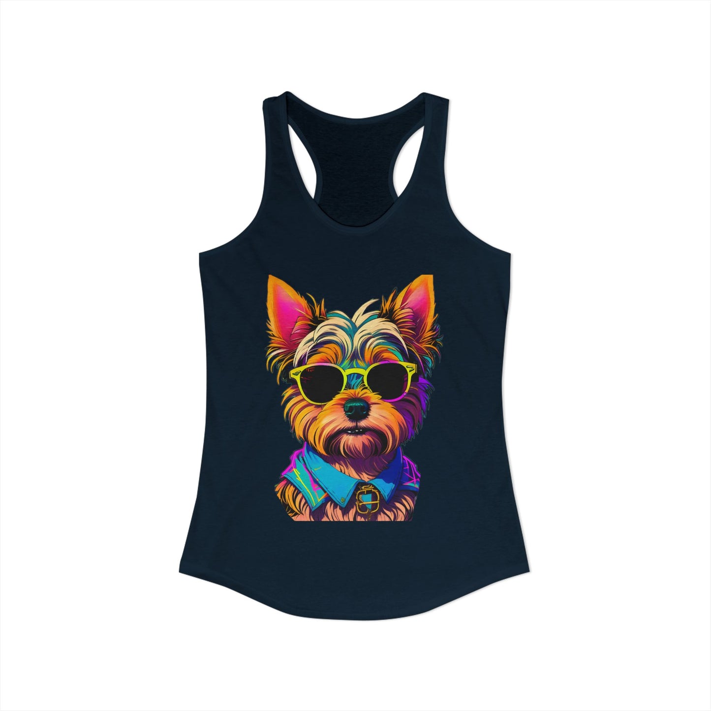 Cool Yorkie Life Women's Racerback Tank