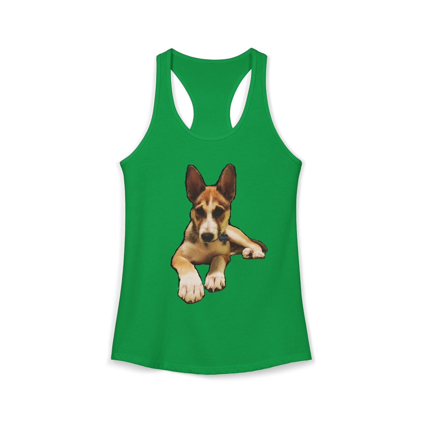 Cute Husky Racerback Tank — Women's Siberian Dog Tank Top