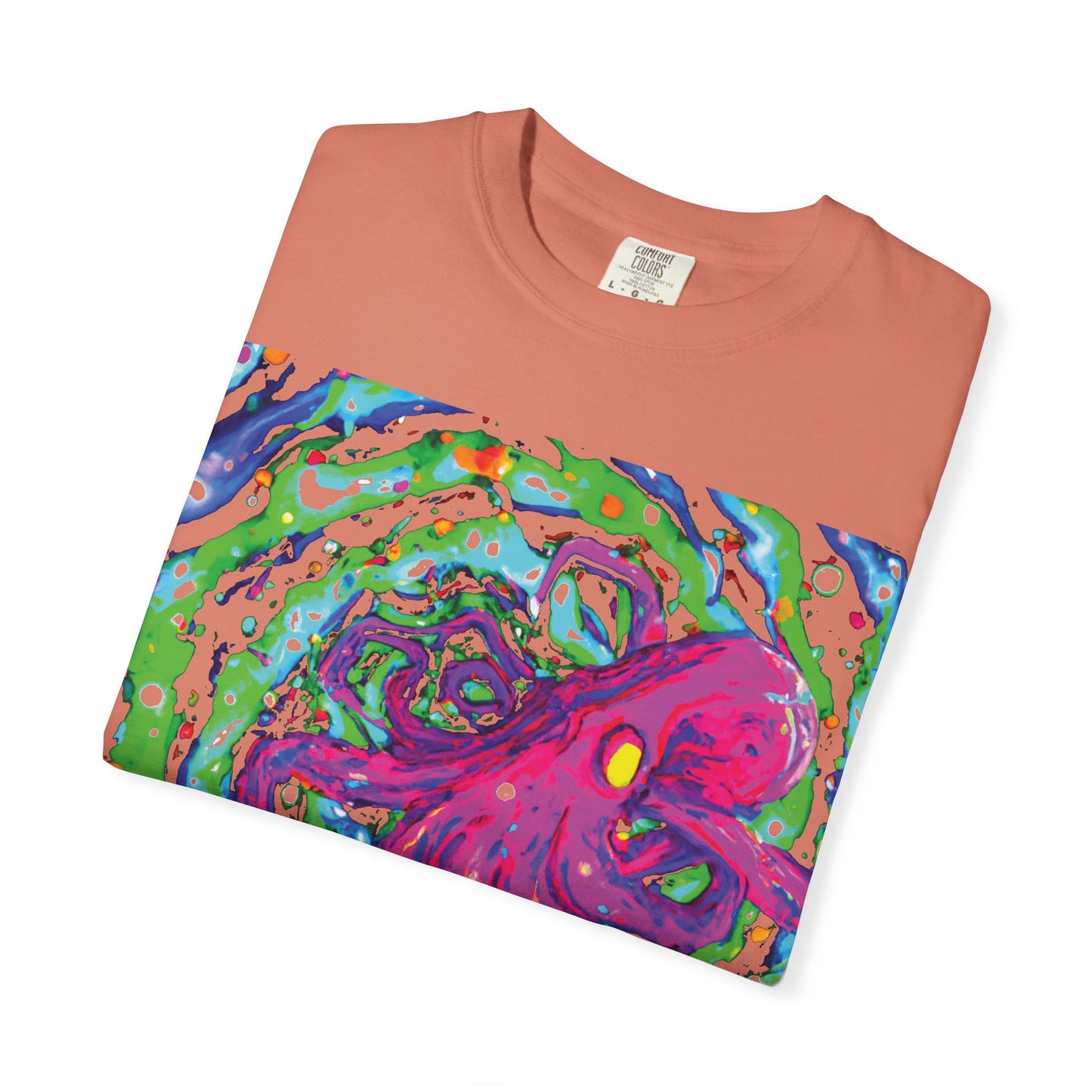 Octopus Swirl T-Shirt — Vibrant Psychedelic Sea Creature Tee
