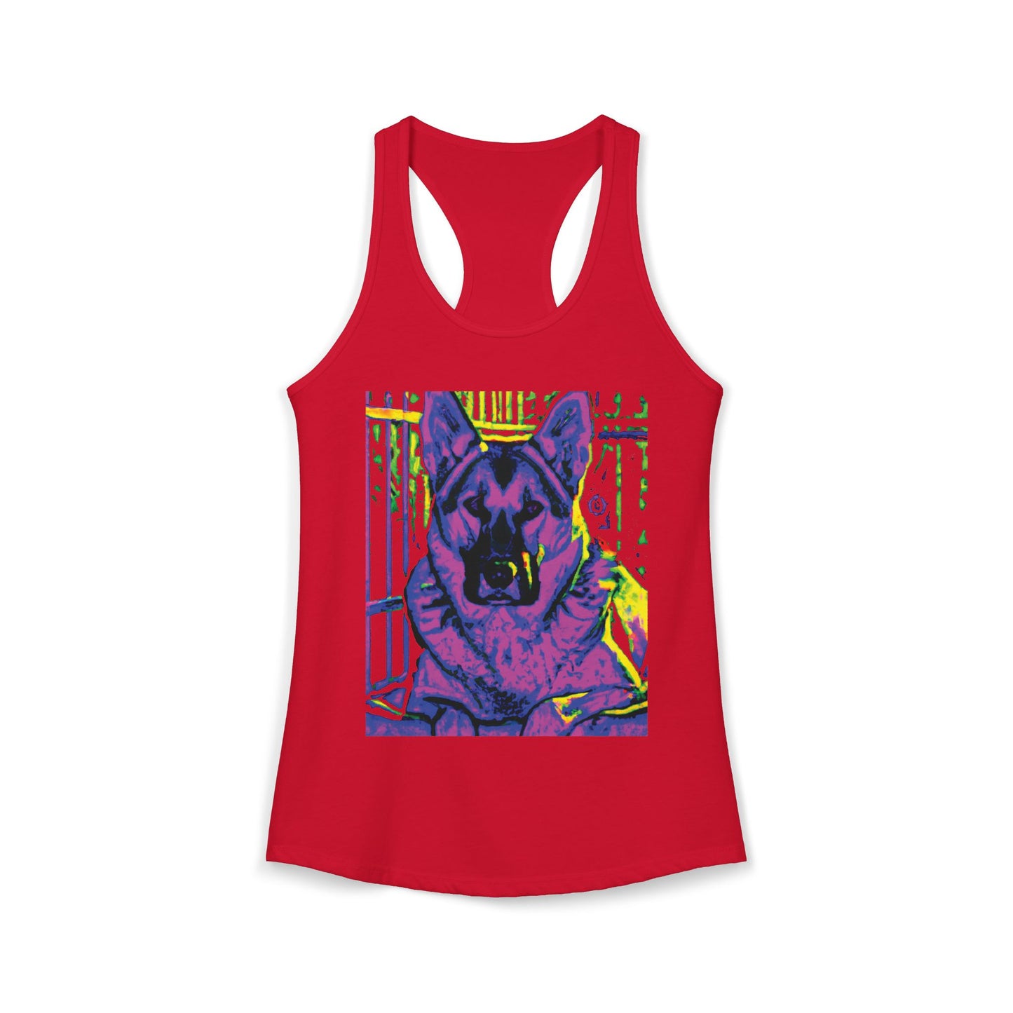 Rescue This German Shepherd Women's Racerback Tank
