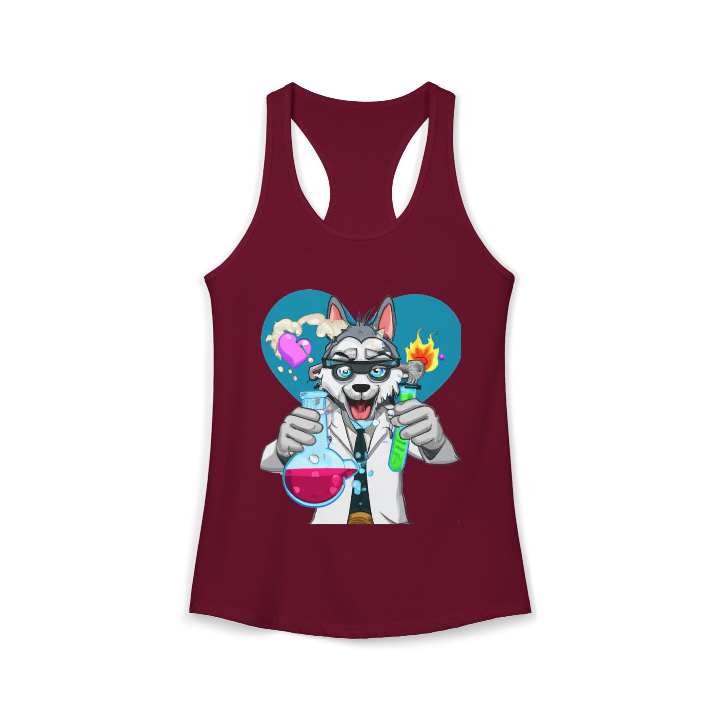 Husky Love Potion Tank Top — Cute Pet Graphic Racerback