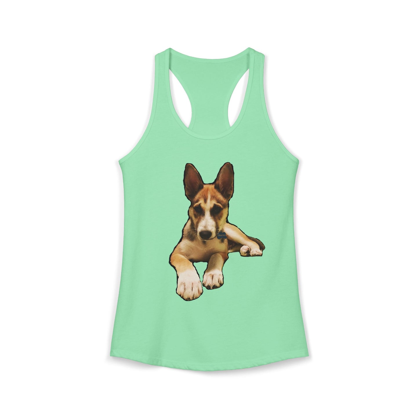 Cute Husky Racerback Tank — Women's Siberian Dog Tank Top