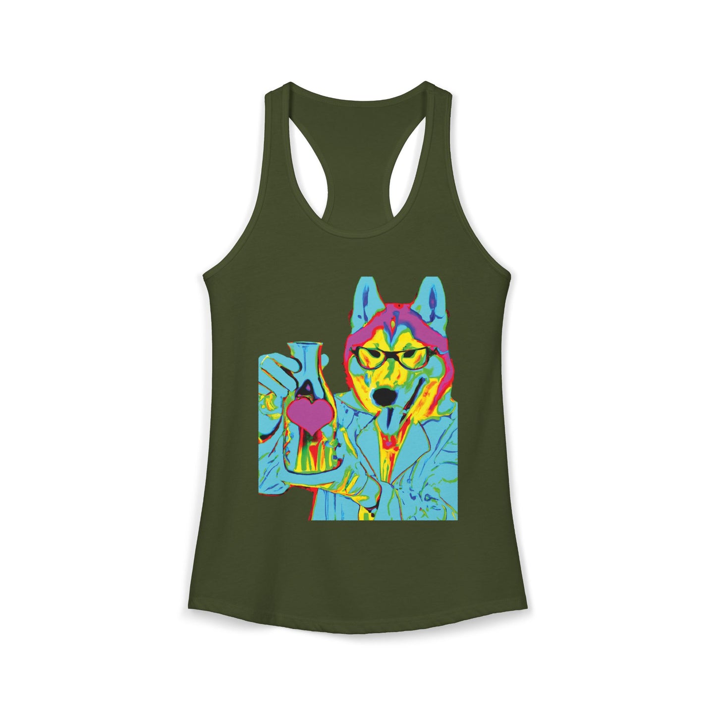 Husky Love Potion Racerback Tank