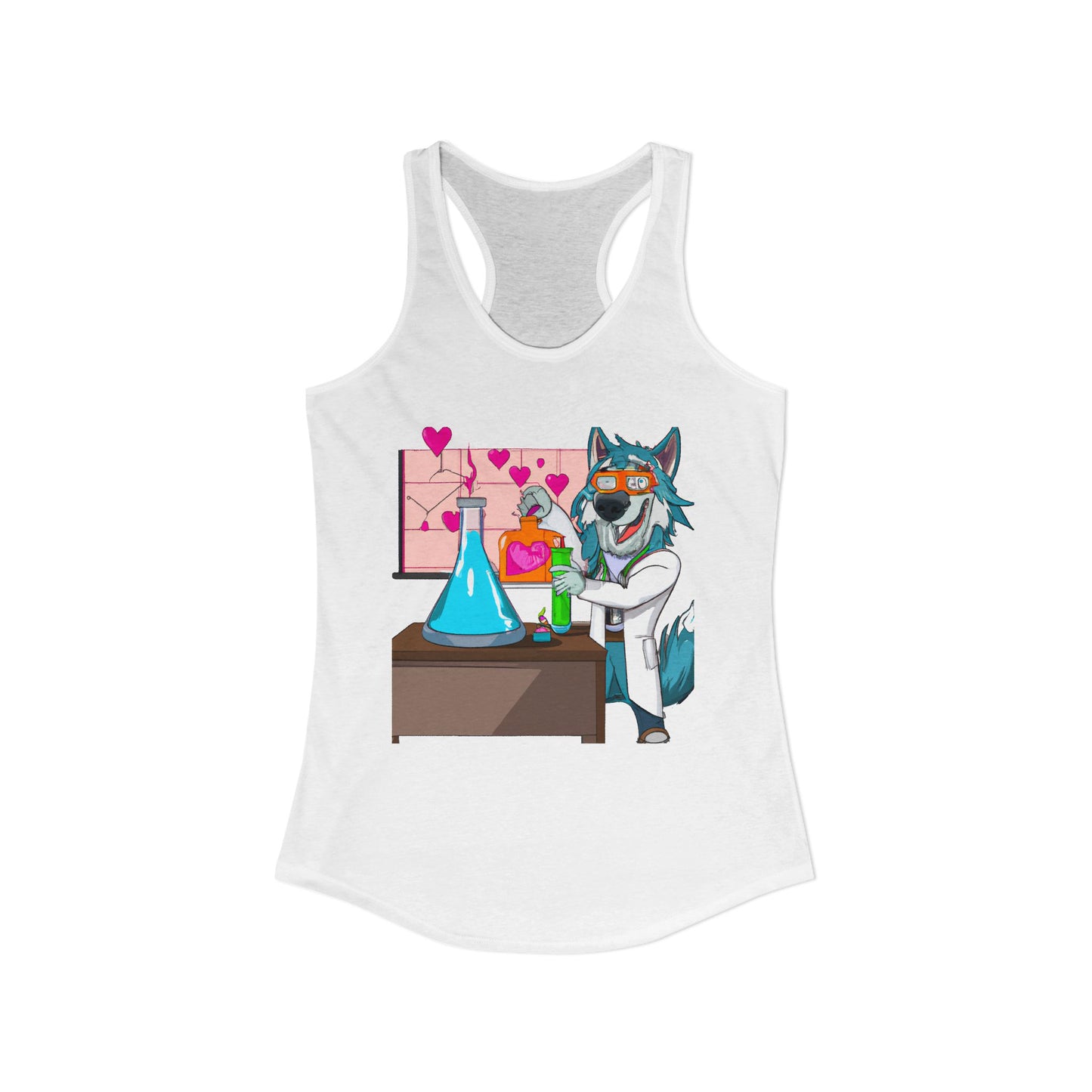 Love Lab Potion Pop Art Racerback Tank