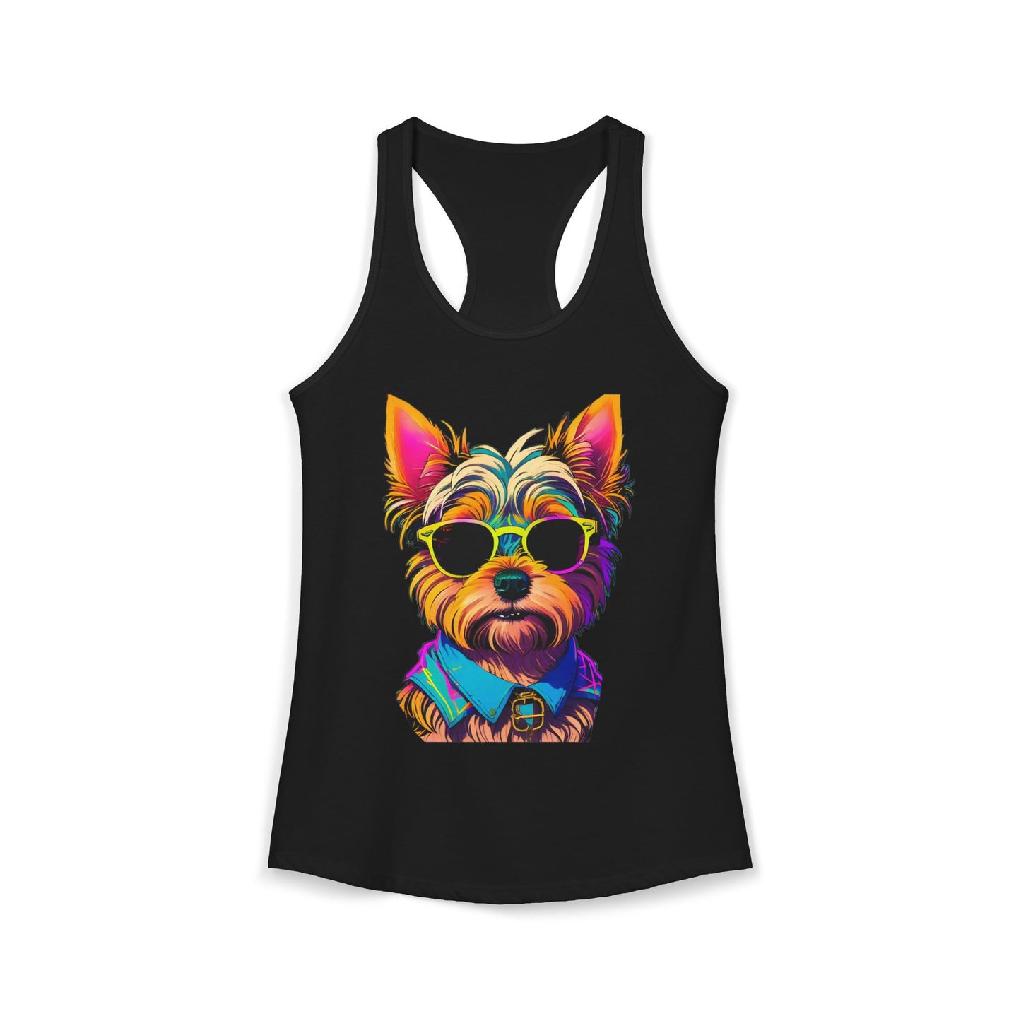 Cool Yorkie Life Women's Racerback Tank