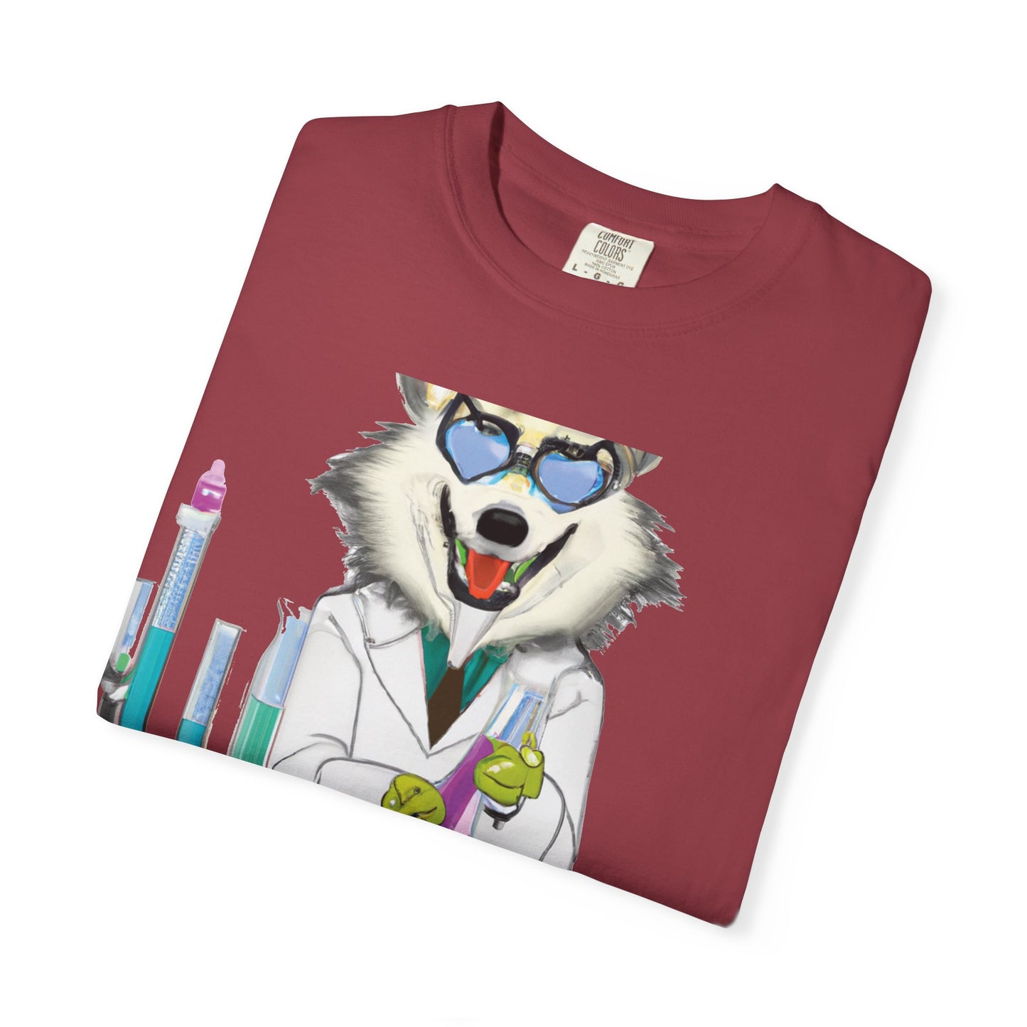 Chemist Wolf T-Shirt — Funny Lab Scientist Graphic Tee