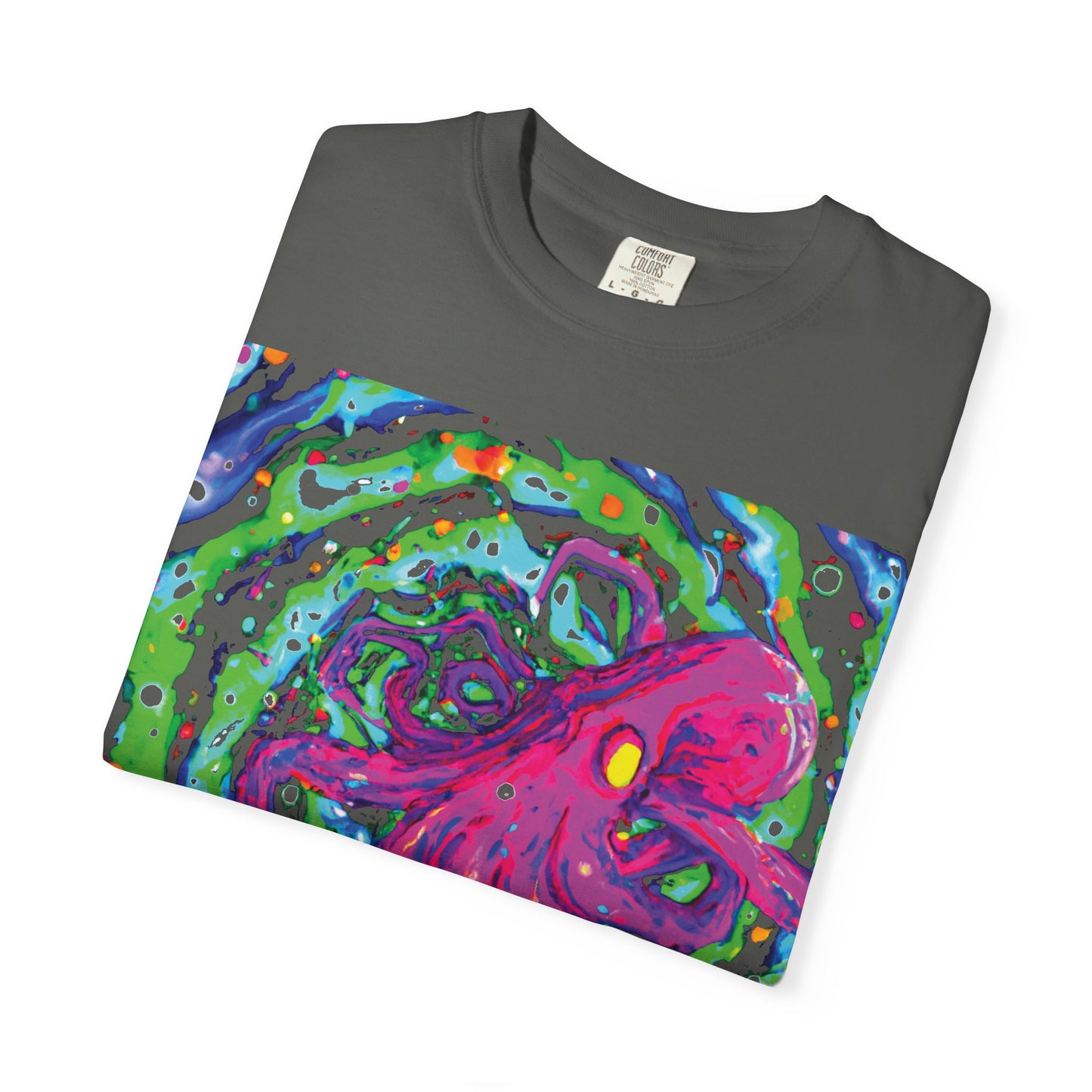 Octopus Swirl T-Shirt — Vibrant Psychedelic Sea Creature Tee
