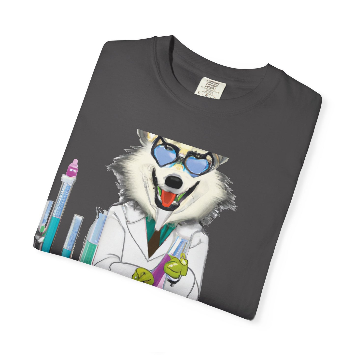 Chemist Wolf T-Shirt — Funny Lab Scientist Graphic Tee