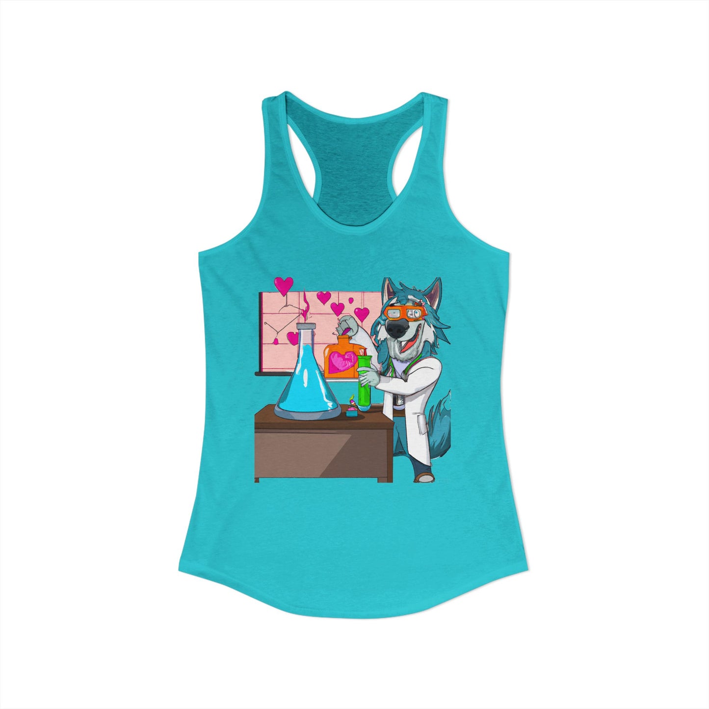 Love Lab Potion Pop Art Racerback Tank