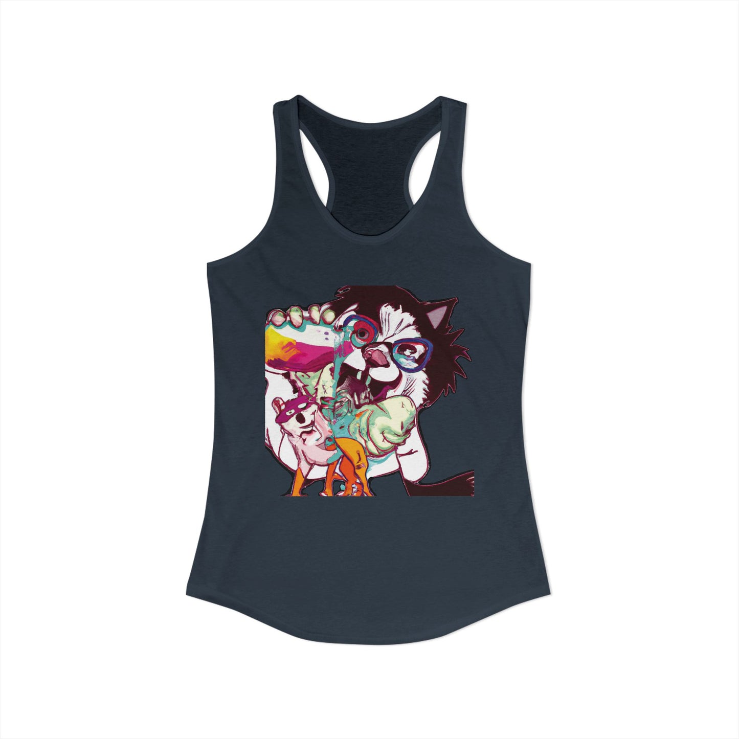 Derpy Dog Pop Art Racerback Tank