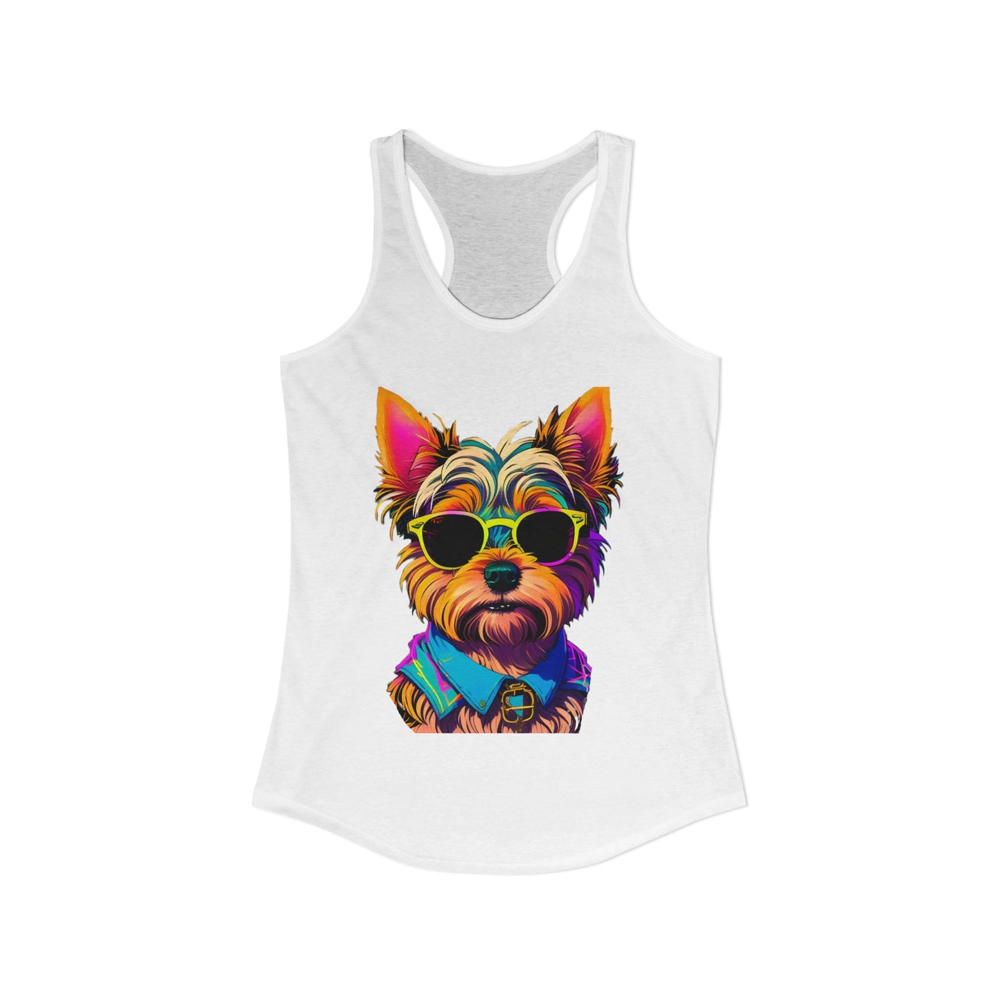 Cool Yorkie Life Women's Racerback Tank