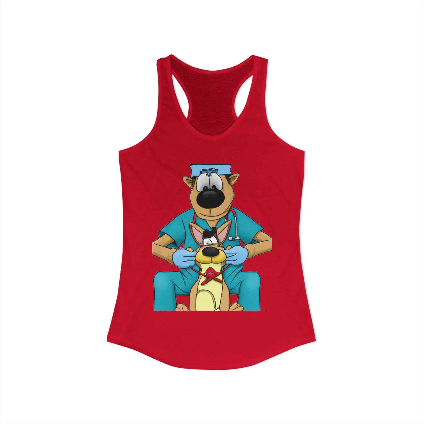 Doctor Save This Toy STAT! Racerback Tank