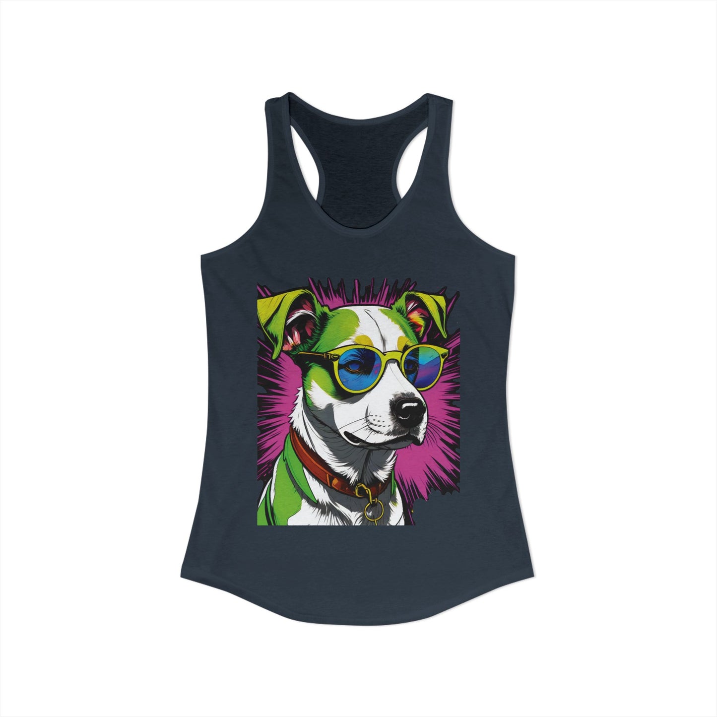 Dog Not Amused Racerback Tank — Women's Funny Dog Lover Tank