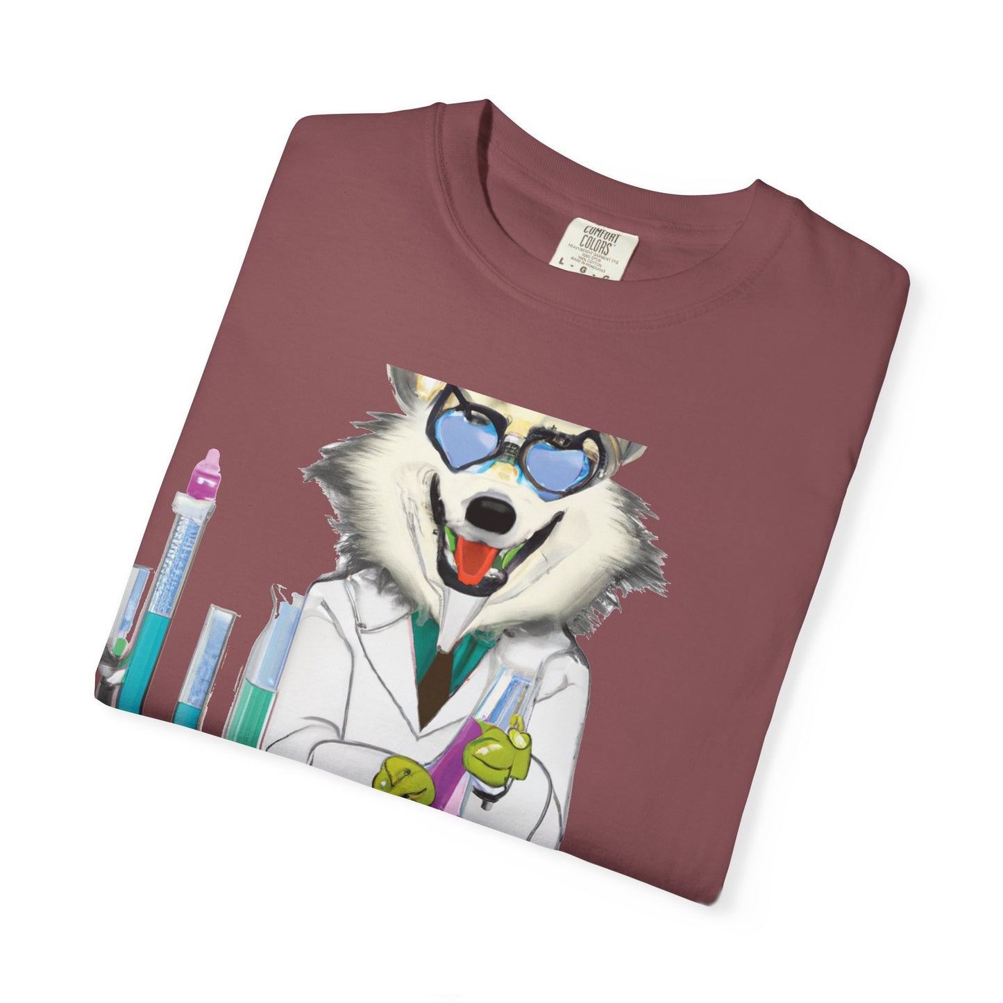 Chemist Wolf T-Shirt — Funny Lab Scientist Graphic Tee
