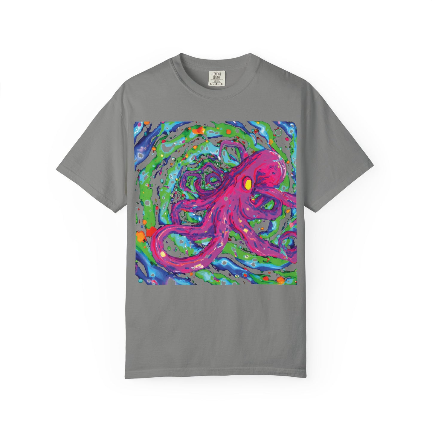Octopus Swirl T-Shirt — Vibrant Psychedelic Sea Creature Tee