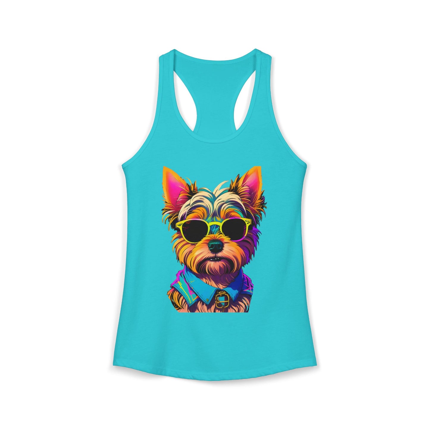 Cool Yorkie Life Women's Racerback Tank