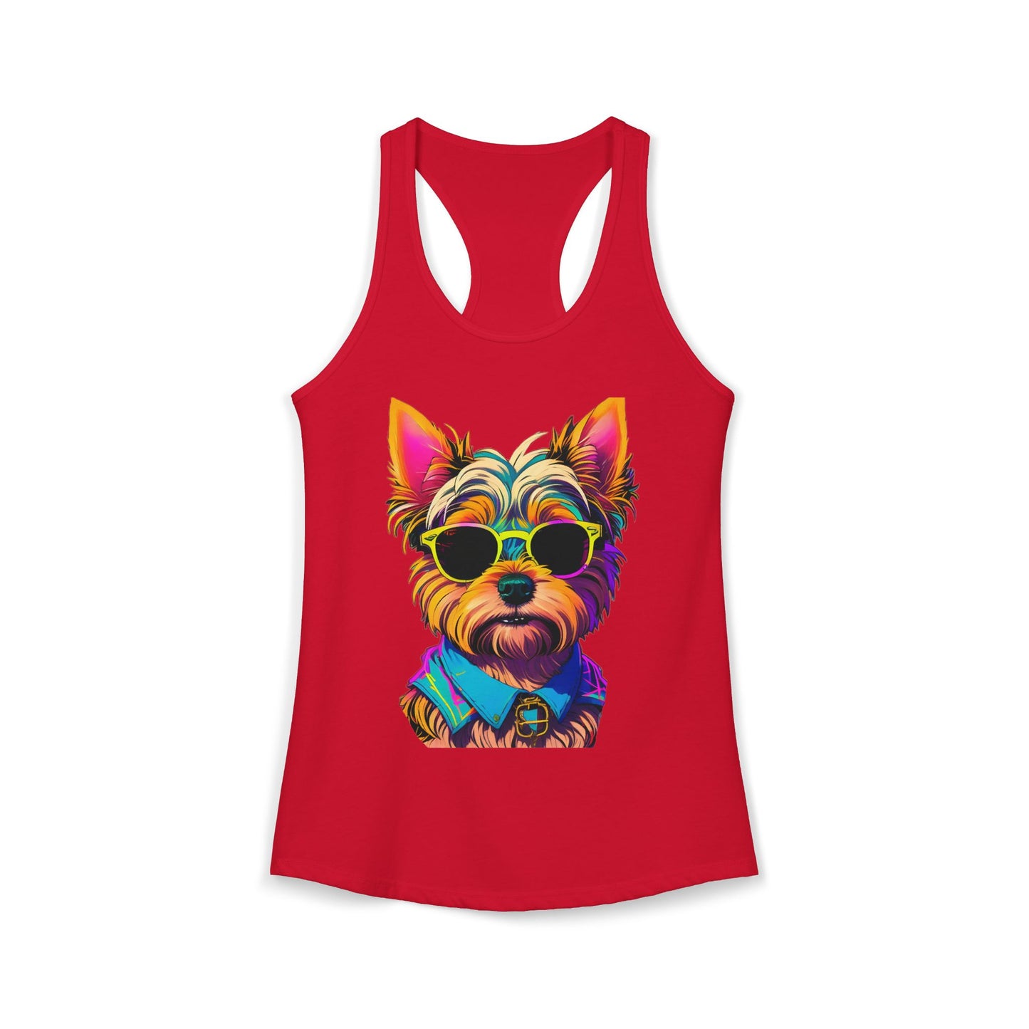 Cool Yorkie Life Women's Racerback Tank