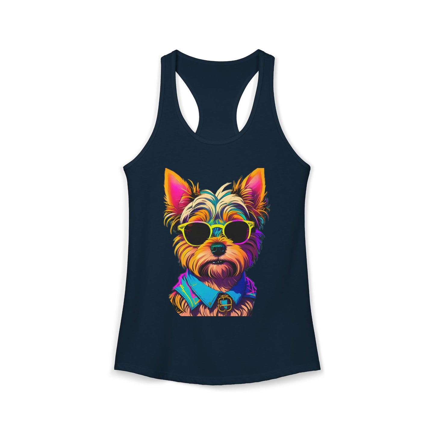 Cool Yorkie Life Women's Racerback Tank