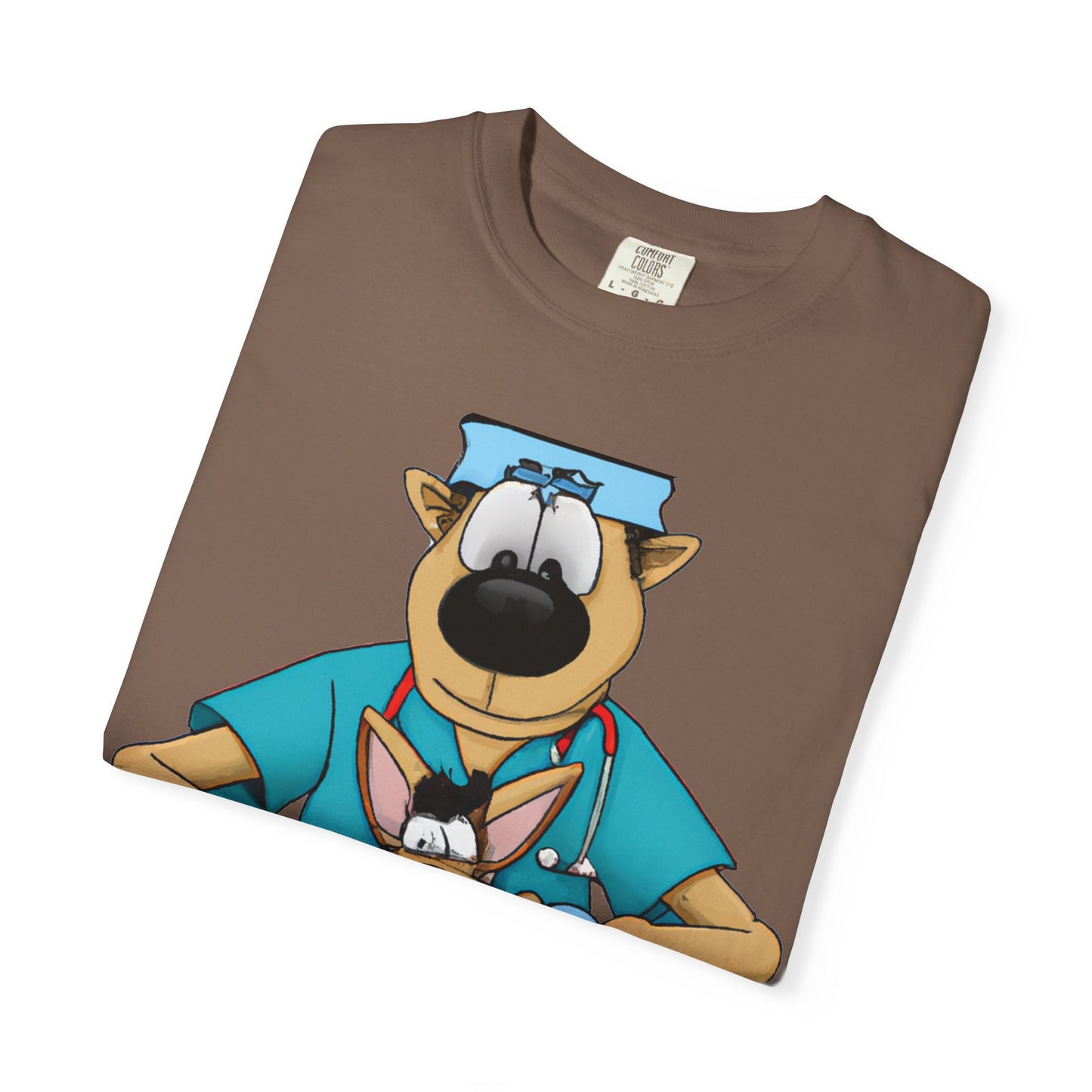 Dog Vet Cartoon T-Shirt — Cute Veterinary Surgeon Graphic Tee