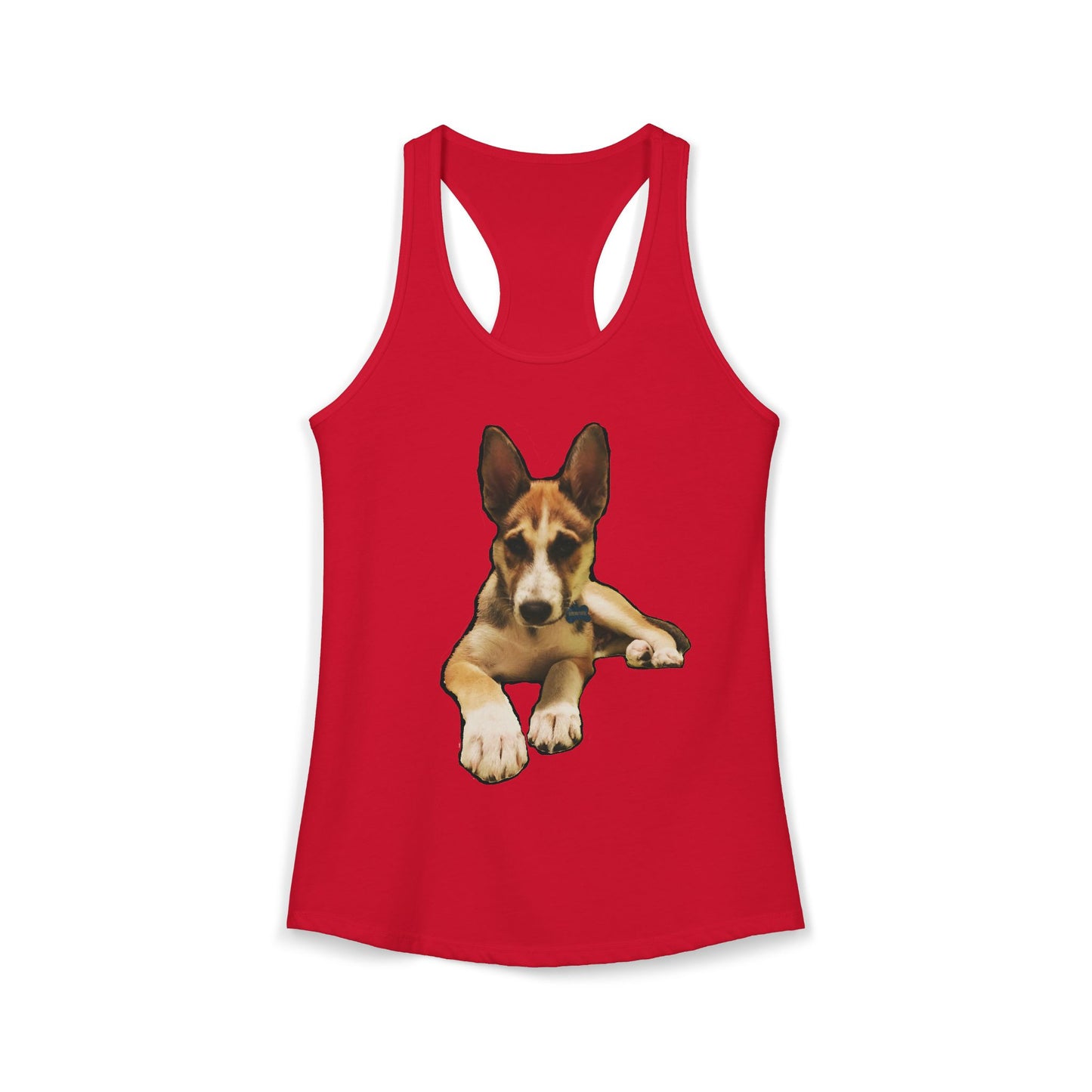 Cute Husky Racerback Tank — Women's Siberian Dog Tank Top