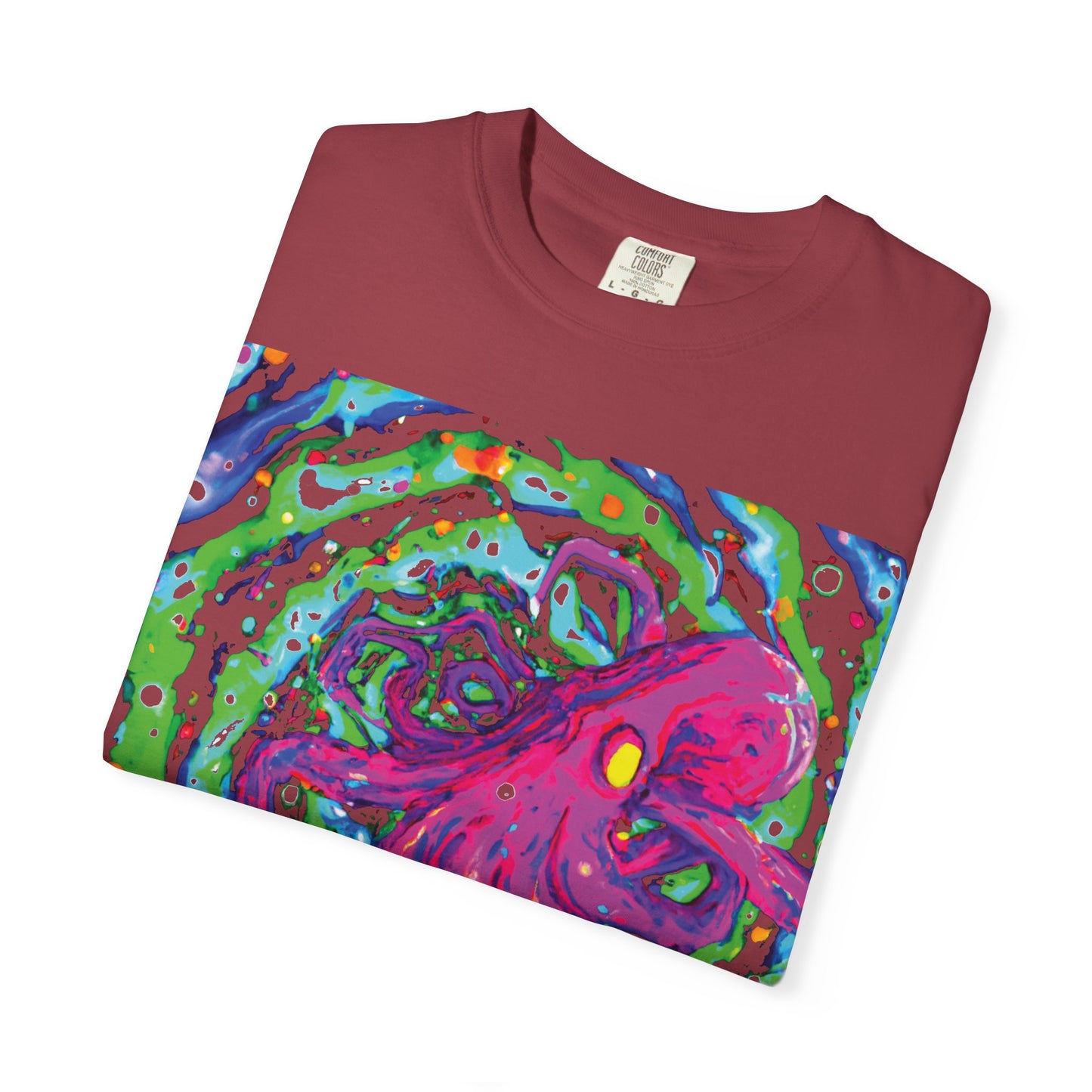 Octopus Swirl T-Shirt — Vibrant Psychedelic Sea Creature Tee