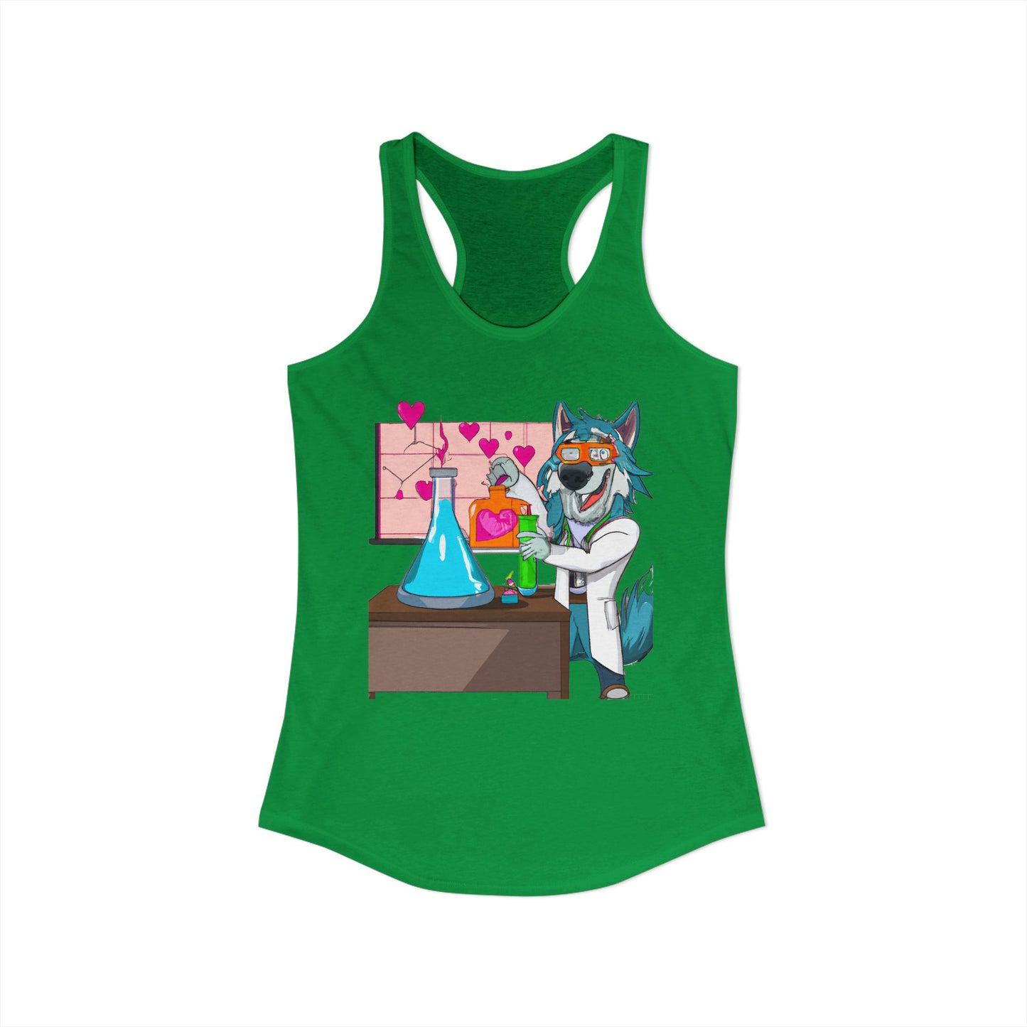 Love Lab Potion Pop Art Racerback Tank