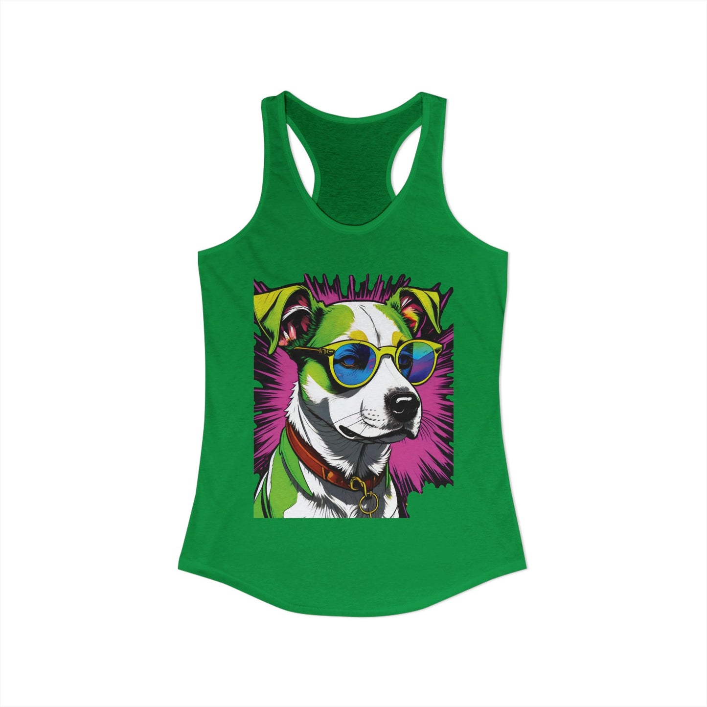 Dog Not Amused Racerback Tank — Women's Funny Dog Lover Tank