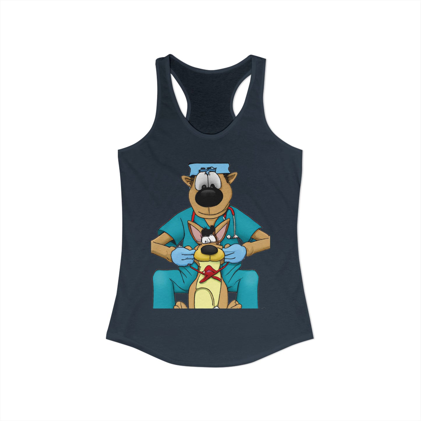 Doctor Save This Toy STAT! Racerback Tank