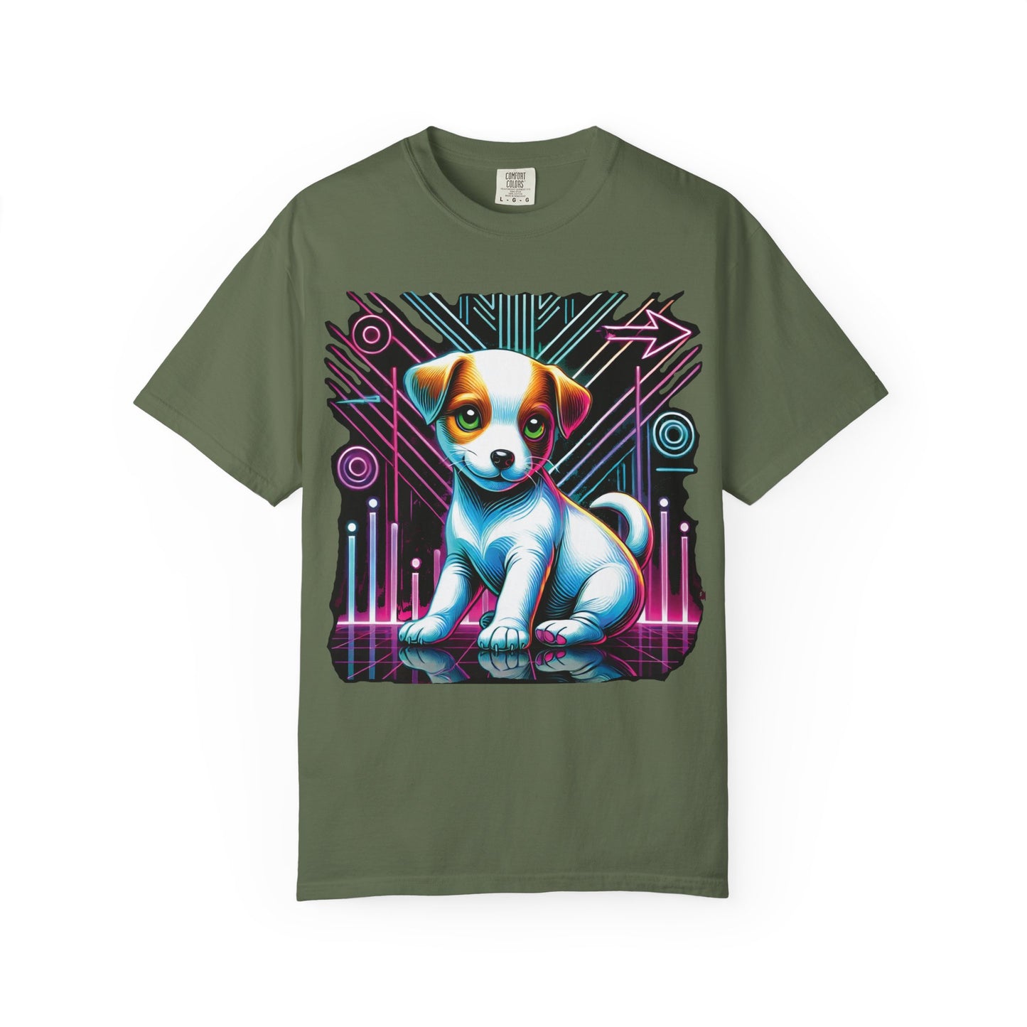 Retro Neon Puppy T-Shirt