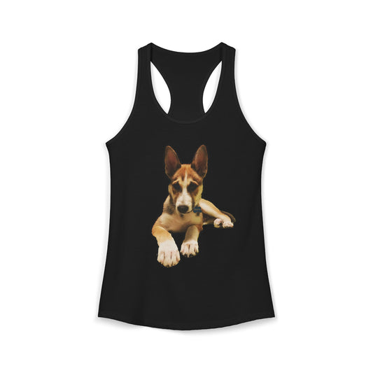 Cute Husky Racerback Tank — Women's Siberian Dog Tank Top