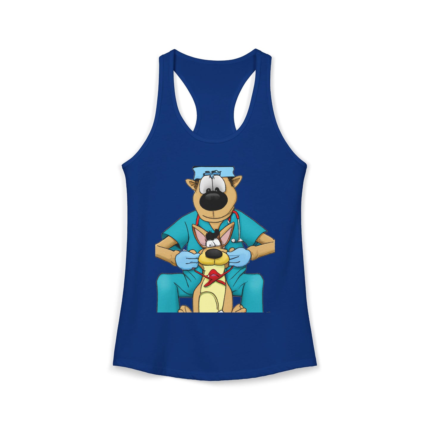 Doctor Save This Toy STAT! Racerback Tank