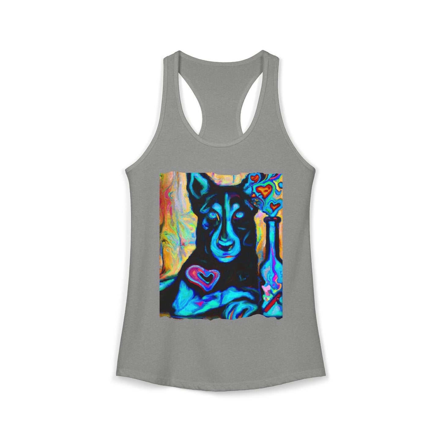 Sexy German Shepherd Racerback Tank Top