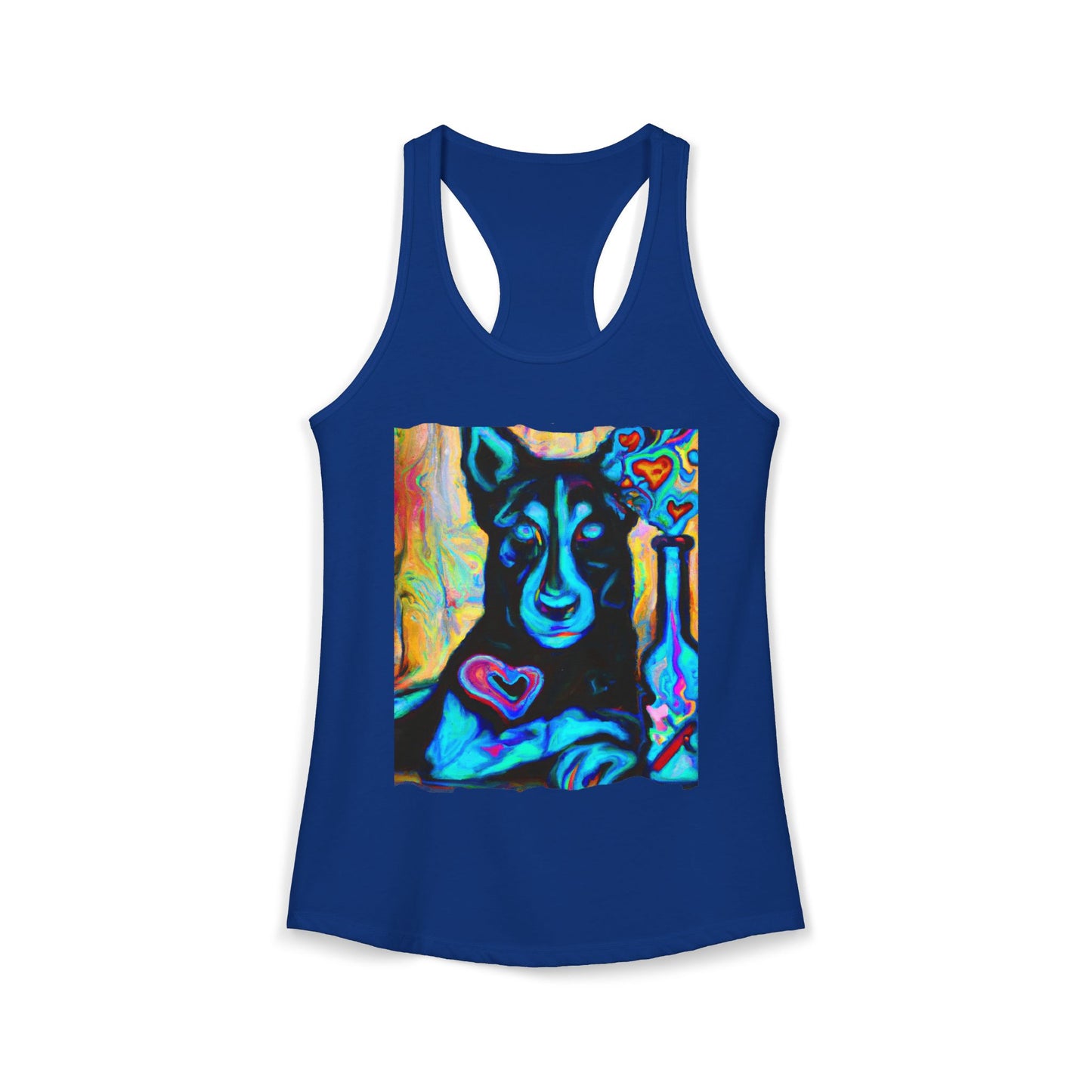Sexy German Shepherd Racerback Tank Top