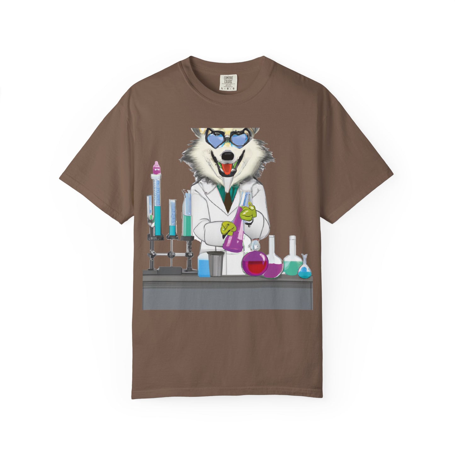 Chemist Wolf T-Shirt — Funny Lab Scientist Graphic Tee