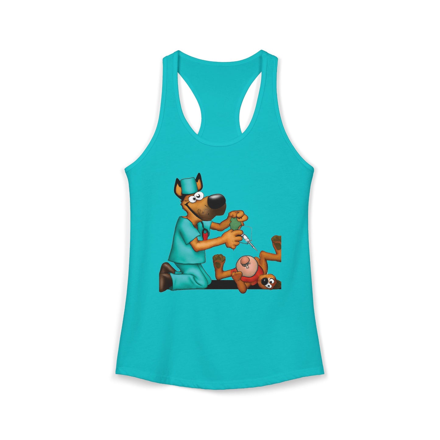 Dog Saving Toy Racerback Tank — "We Gotta Save It" Graphic Tank Top