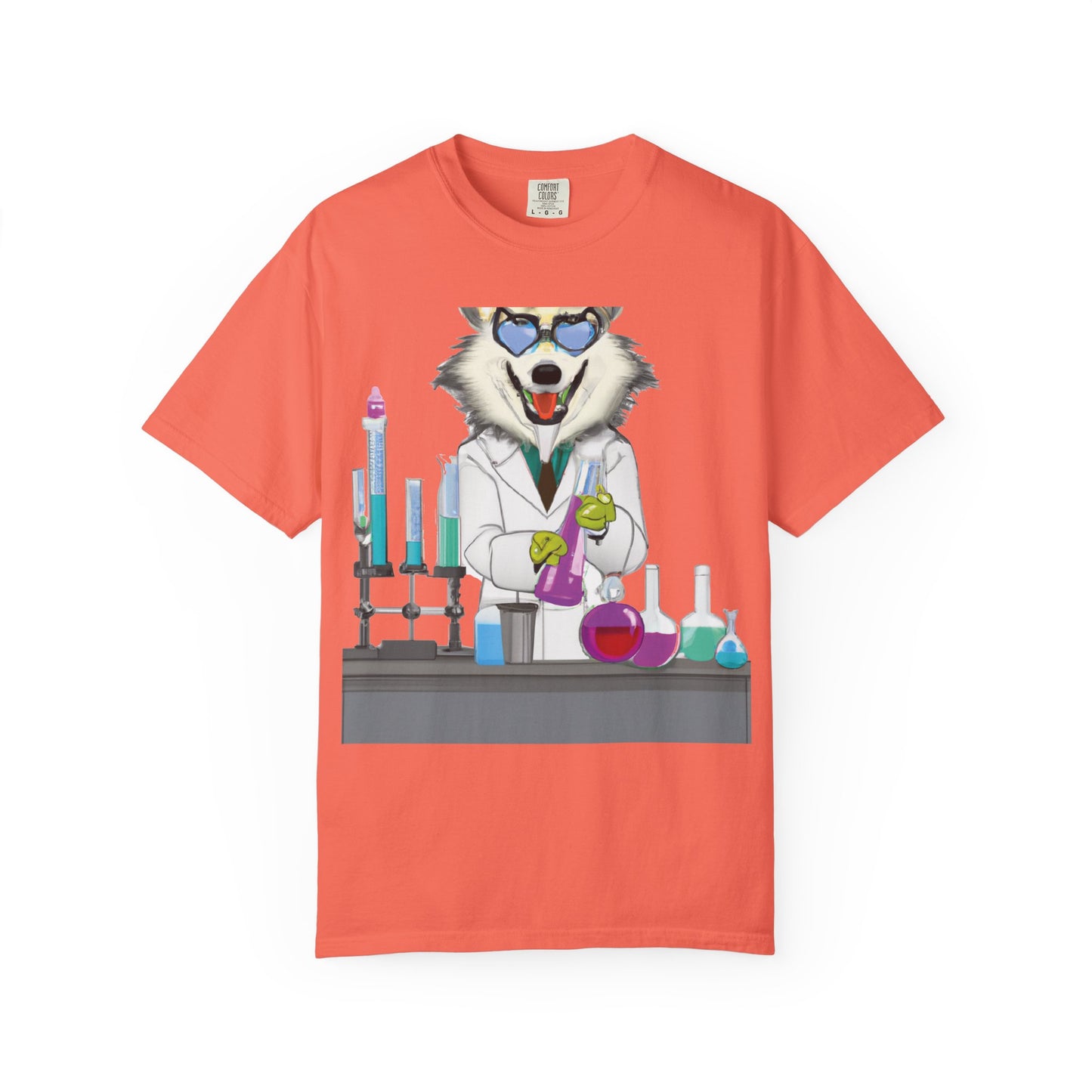 Chemist Wolf T-Shirt — Funny Lab Scientist Graphic Tee
