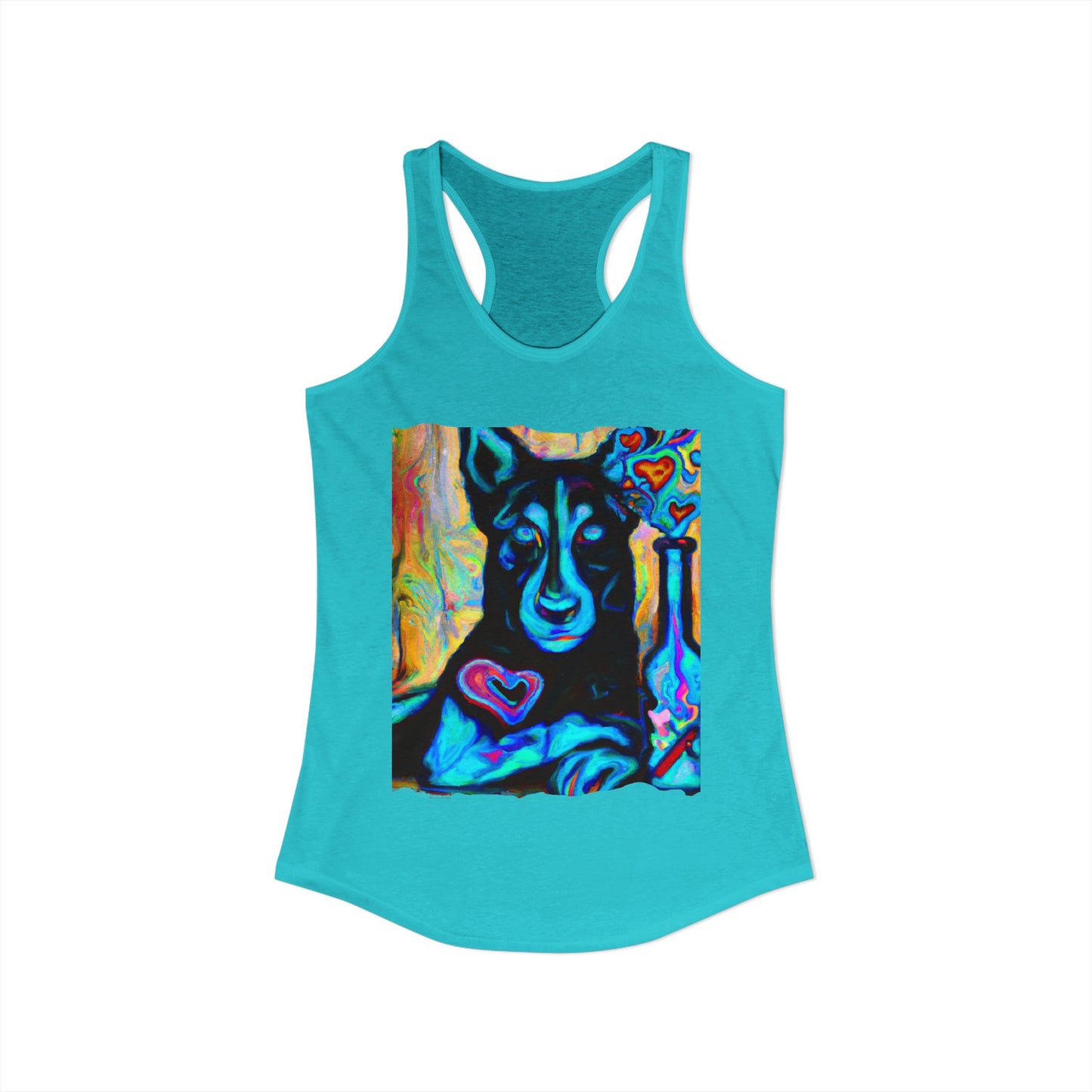 Sexy German Shepherd Racerback Tank Top