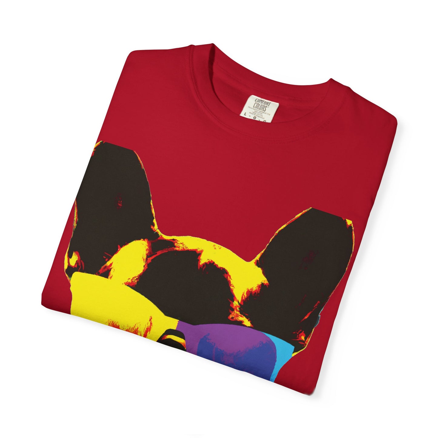 Colorful Sunglasses French Bulldog Tee (PlurOut.com Back Print)