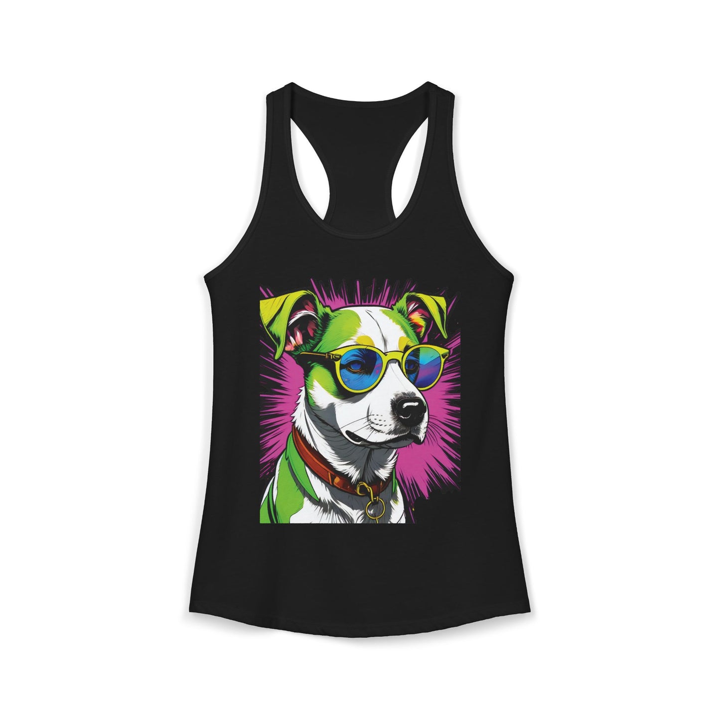 Dog Not Amused Racerback Tank — Women's Funny Dog Lover Tank
