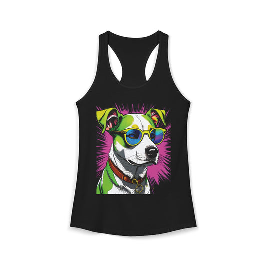 Dog Not Amused Racerback Tank — Women's Funny Dog Lover Tank