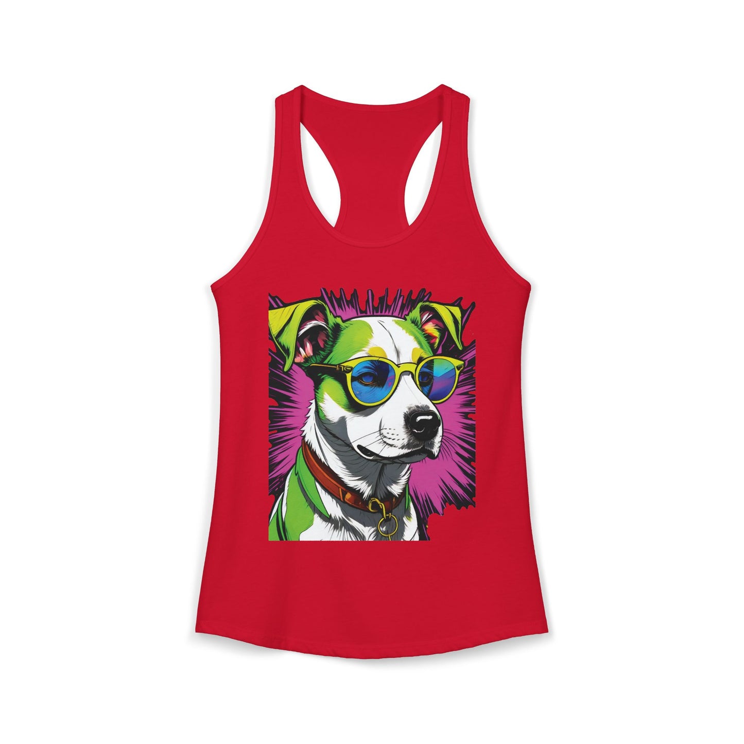 Dog Not Amused Racerback Tank — Women's Funny Dog Lover Tank
