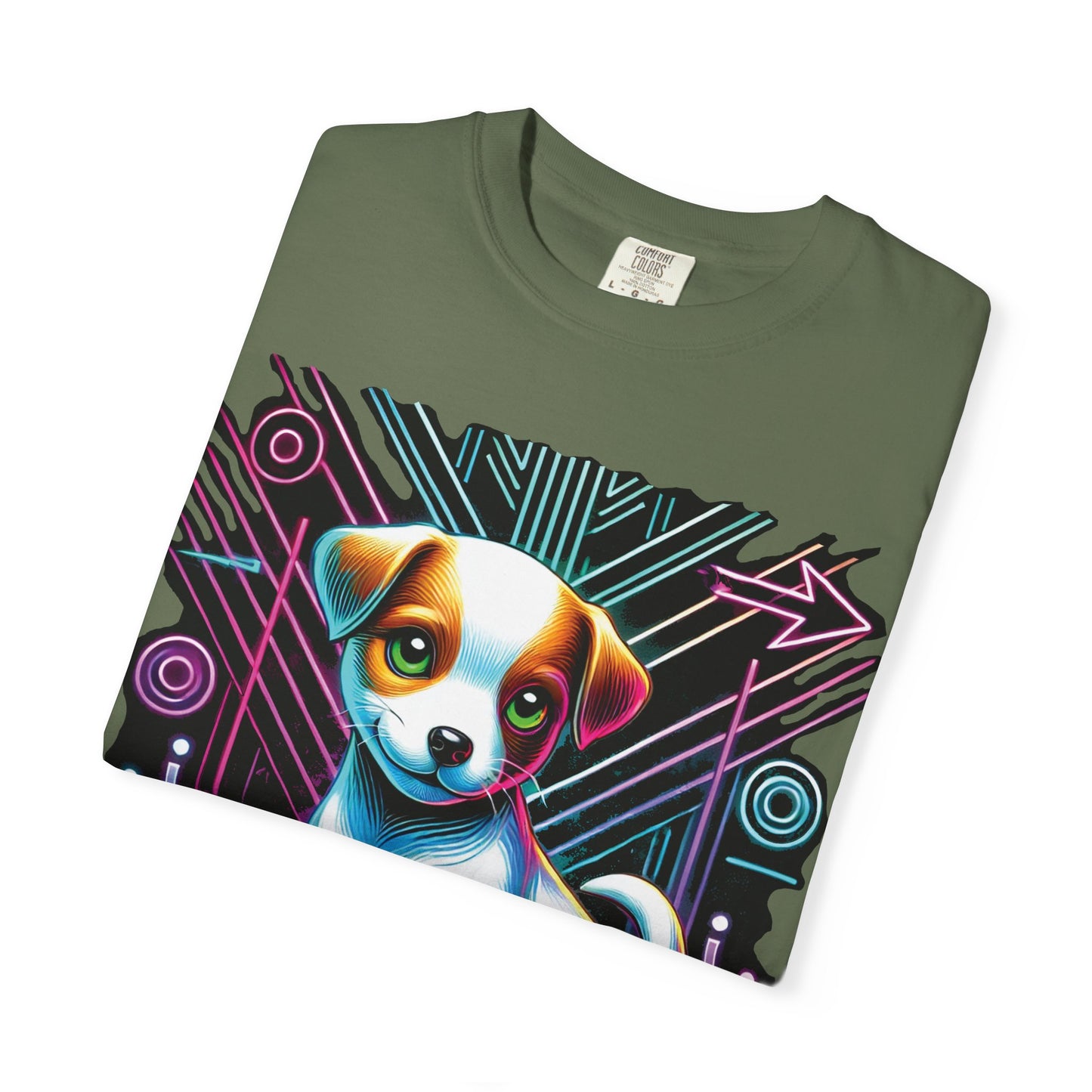 Retro Neon Puppy T-Shirt