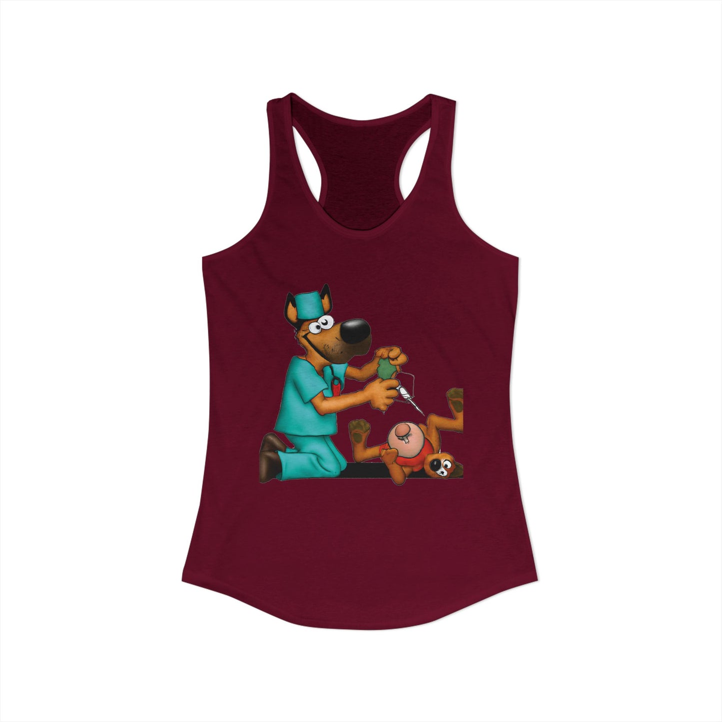 Dog Saving Toy Racerback Tank — "We Gotta Save It" Graphic Tank Top